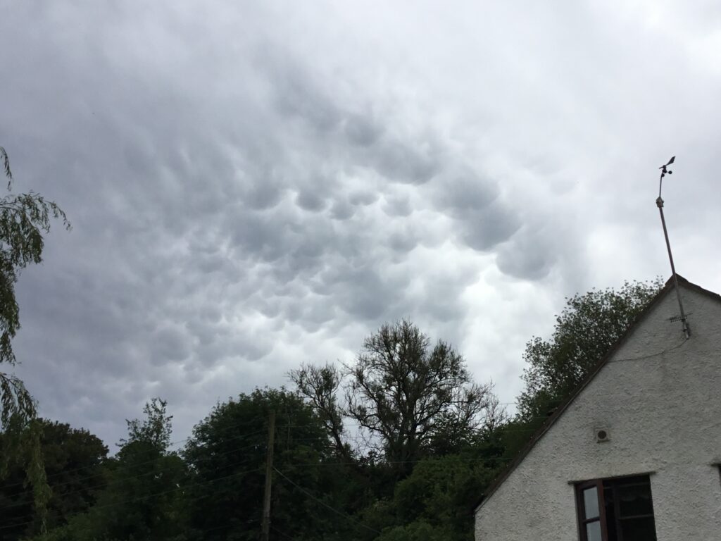 Stratocumulus mammatus. Clearwell 16 June 2022
